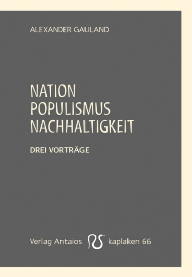 Nation, Populismus, Nachhaltigkeit 