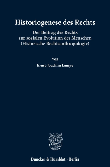 Historiogenese des Rechts. 